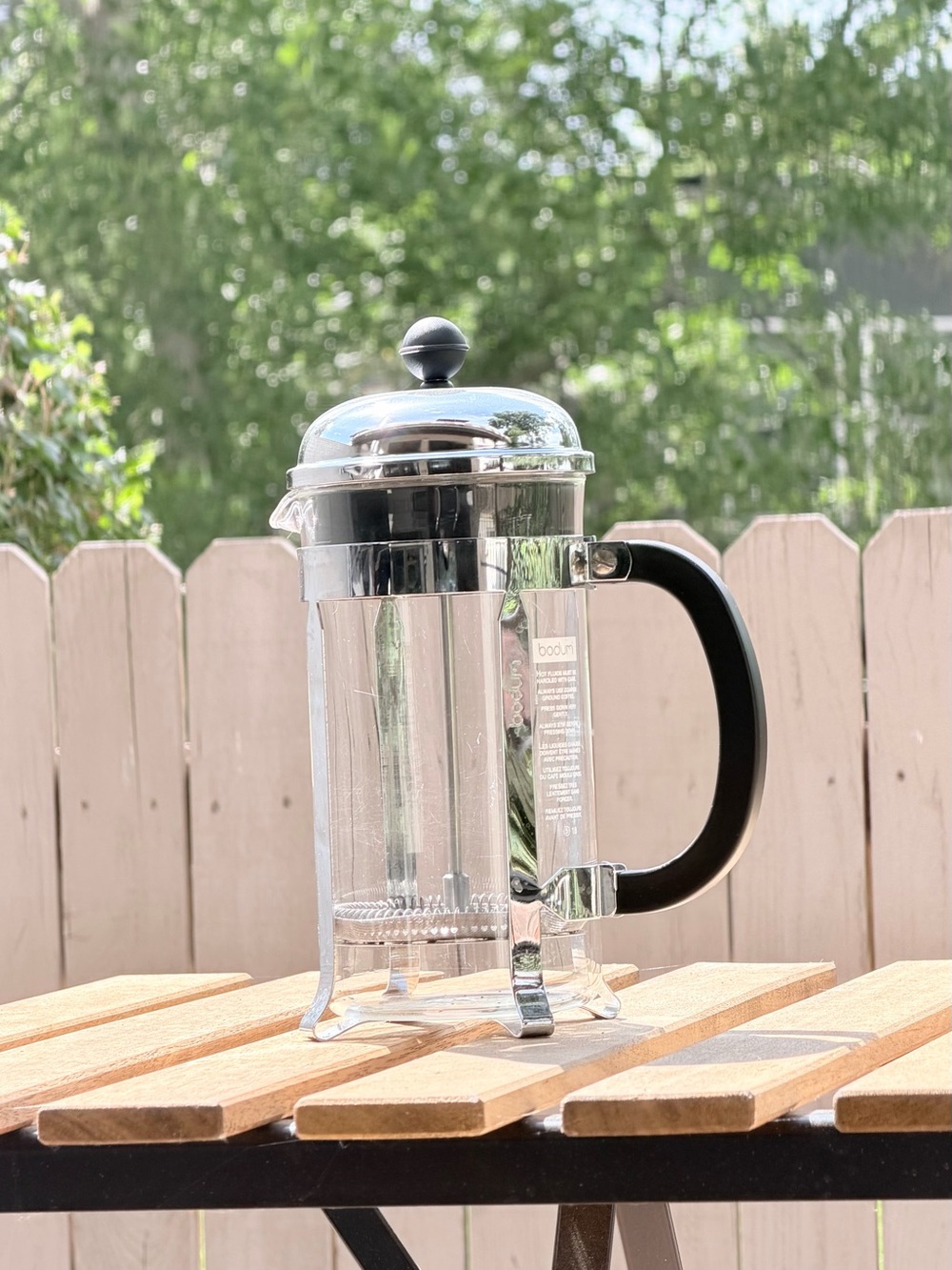 Bodum Chambord 8 Cup 34 oz French Press Chrome Glass Coffee Maker